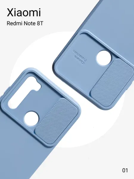 Чехол на Xiaomi Redmi Note 8T с защитой шторкой для камеры О'кейси