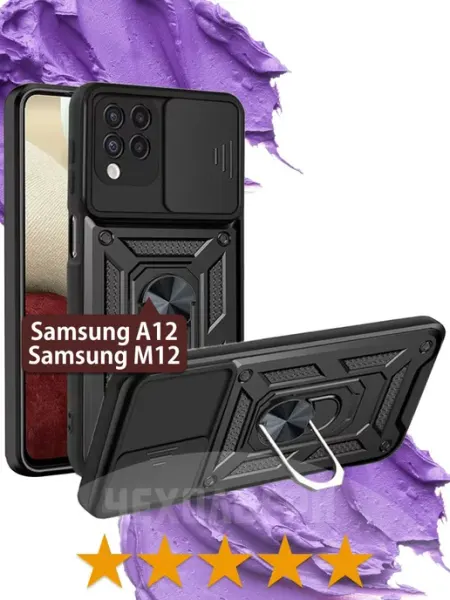 Противоударный чехол на Samsung Galaxy A12, M12 ЧЕХОЛБЕРИ