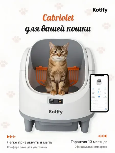 Автоматический лоток для кошек с WiFi