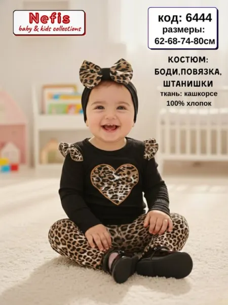Красивый боди-костюм для девочек - Боди и комбинезоны для новорождённых