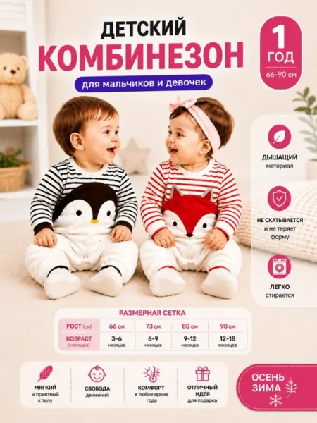 Комбинезон детский, боди, слип из мягкого хлопка, боди для новорожденных - Боди и комбинезоны для новорождённых