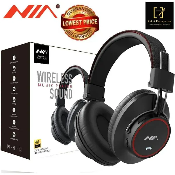 NIA-S3000 Over-Ear беспроводные наушники, Bluetooth, RGB LED, Music Player, микрофон, для ПК, ноутбука и телефона