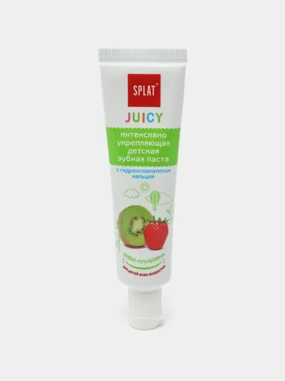 Зубная паста Splat Juicy, с гидроксиапатитом кальция киви-клубника, 35 мл
