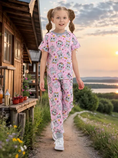 Just For Kids Костюм футболка с брюками трикотажные