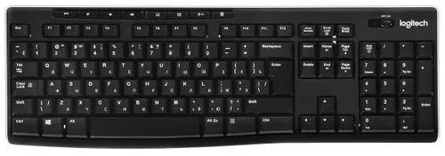 Logitech Клавиатура беспроводная K270, Русская раскладка, черный