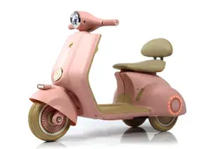 Детский электроскутер RiverToys K444PX-A розовый