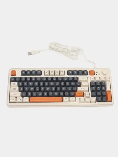 Проводная клавиатура, игровая мембранная бесшумная клавиатура Xunfox k82
