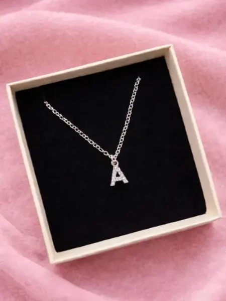 Подвеска на шею бижутерия буква А с именем Ir&S Jewelry