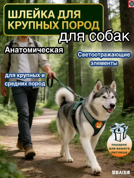 Kangaeru Нагрудный ремень с защитой от перетягивания для собак