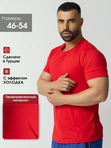 KAPHONE Футболка спортивная с перфорацией холодок