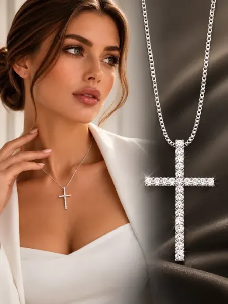 Цепочка с подвеской крест ATLOOK