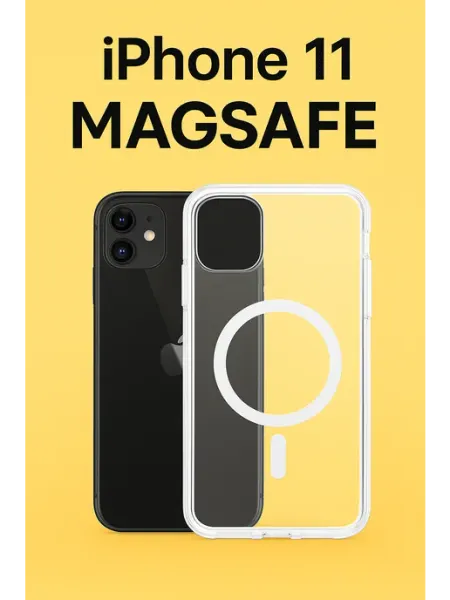 Чехол на iPhone 11 MagSafe прозрачный КRUЧЕ