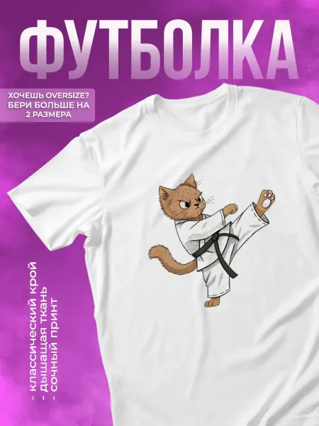 КОМБО ДРОП Спортивная футболка с принтом Карате Karate