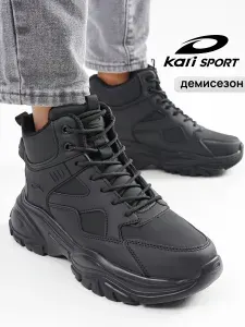 Кроссовки Kari SPORT женские черные демисезонные утепленные