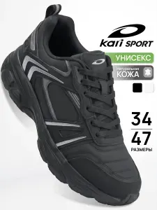 Кроссовки Kari SPORT из натуральной кожи черные