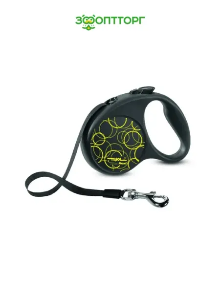 Поводок-рулетка для собак Flexi Joy Lemon 5м лента S Triol