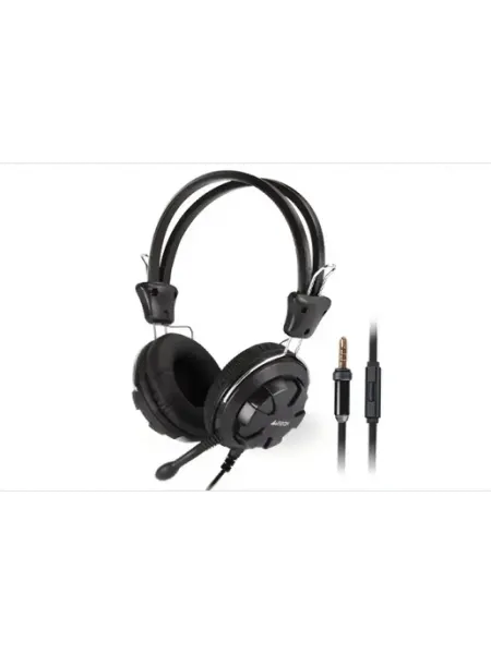 Наушники+микрофон HS-28 BLACK <20Hz-20kHz, 32 Om, 102 A4TECH