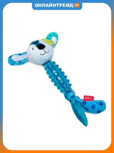 Игрушка для собак SUPPA PUPPA Заяц с пищалкой 20 см Gigwi