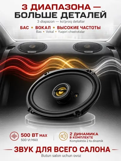 Автомобильная акустика, сабвуфер Kenwood KFC-S6976EX