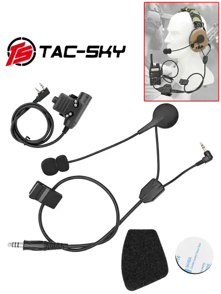 TAC-SKY Гарнитура для наушников Sordin и рации Kenwood