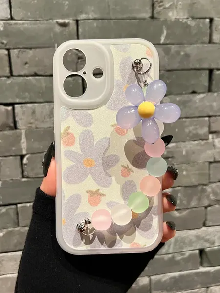Чехол О'Кейси, для iPhone 16, защита камеры, держатель-кольцо, белый, сиреневый, розовый