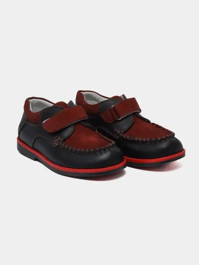 Детские кожаные мокасины, ортопедические, KFK-M21-23