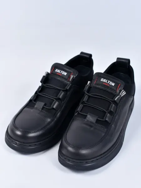 Кожаные черные кроссовки, кеды Dalton shoes