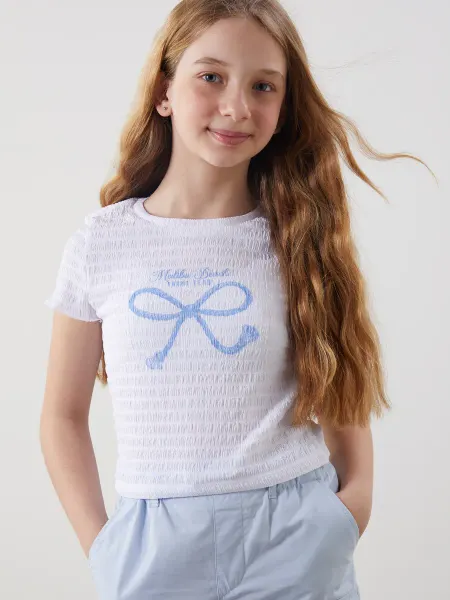 LC Waikiki LCW Kids Футболка С Принтом Для Девочек