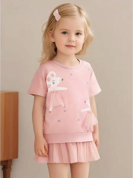 Lollipops kids Футболка удлиненная с юбочкой