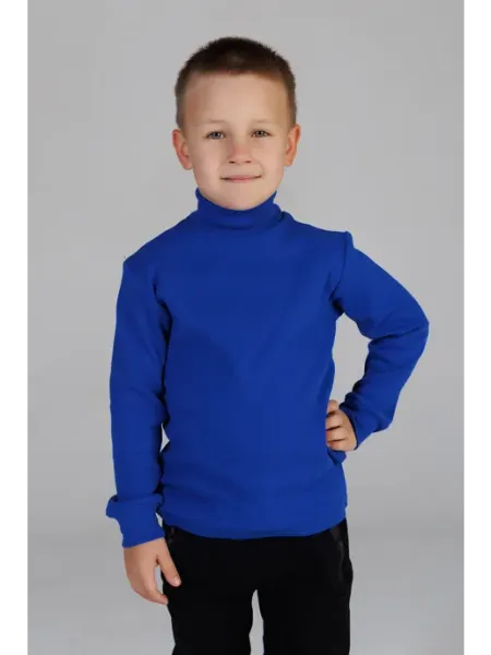 MEMO Kids Водолазка в рубчик с горлом детская школьная из хлопка