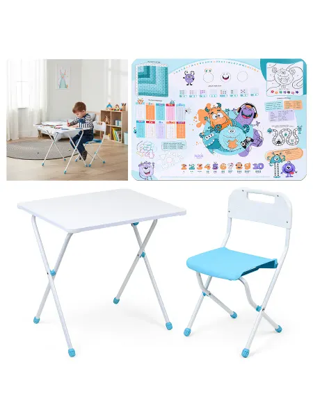Nika Kids Комплект детской мебели стол и стул складной для мальчика