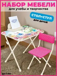 Набор детский мебели для творчества и развития Nika kids стол и стул.