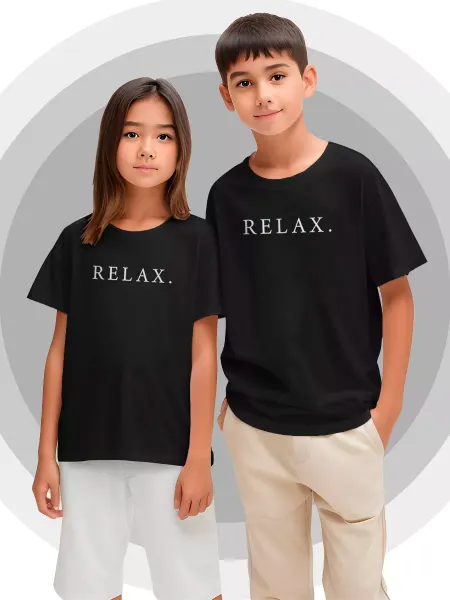 Printech Kids Детская футболка c надписью RELAX Искусство Минимализм