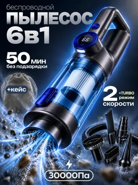 Пылесос для автомобиля мощный беспроводной Оригинальный⠀товар