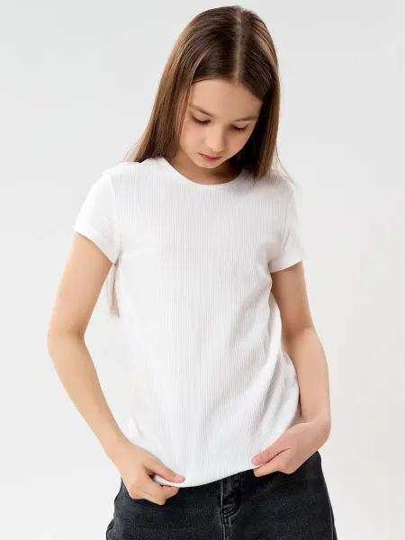 SOLOVEY KIDS Детская футболка лапша в рубчик