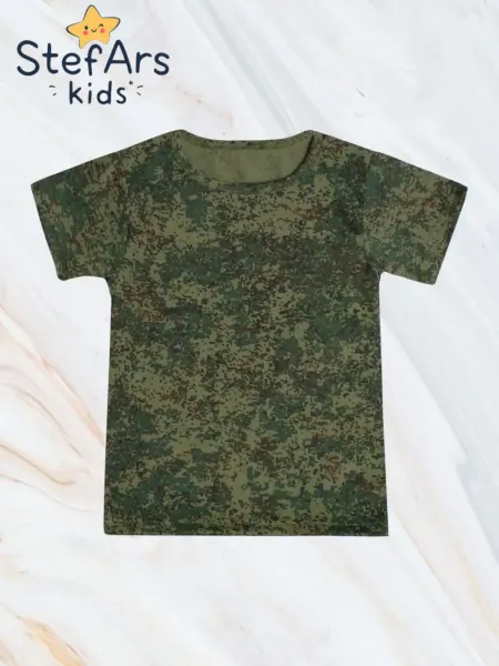 StefArs kids Футболка детская хлопок камуфляж