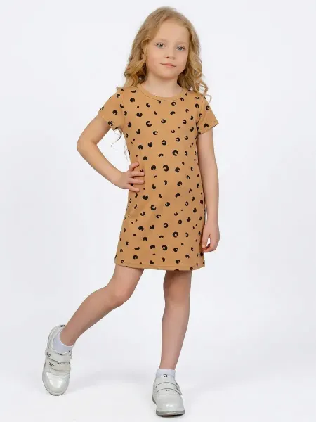 YOULALA KIDS Летнее платье сарафан для девочки с коротким рукавом