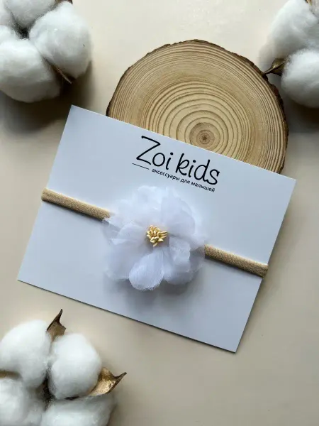 Zoi Kids Повязка на голову цветок