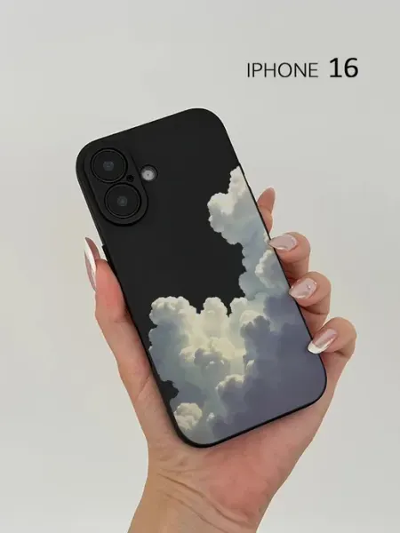 Чехол на Iphone 16 с облаками эстетичный