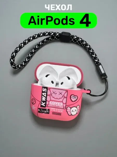Чехол на AirPods 4, AirPods 5 с принтом LUXO