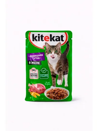 Kitekat домашняя утка в желе