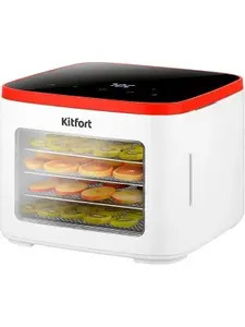 Сушилка для овощей и фруктов Kitfort КТ-4963, белый/красный