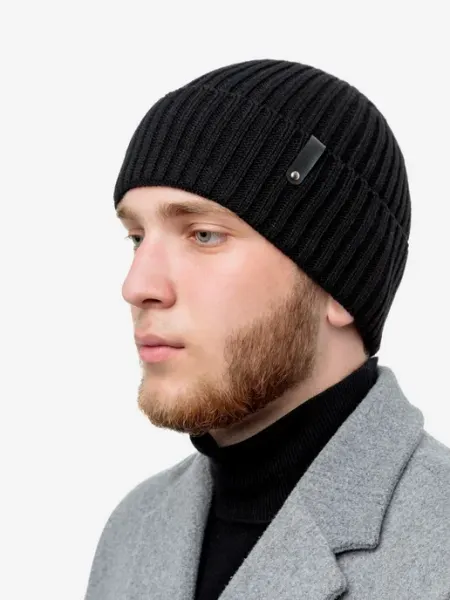 Шапка мужская вязаная демисезонная бини BROBUS