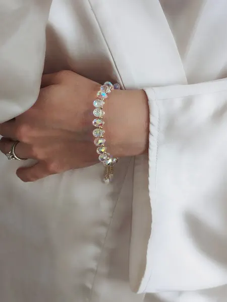 Kiwi Shop Браслет Swarovski Капли-мини Хамелеон