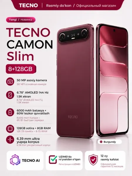 Tecno SLIM 8 128GB