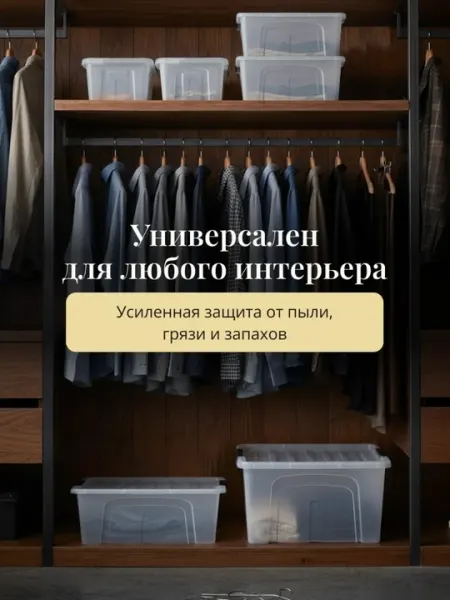 Качественный пластиковый контейнер для удобного хранения продуктов