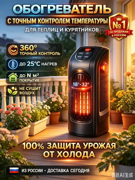 Электрический обогреватель с точным контролем температуры