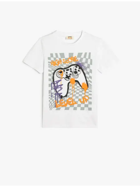 KOTON Футболка с игрой из хлопка
