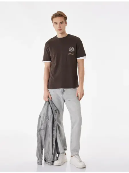 KOTON Джинсы Tapered из хлопка cо средней посадкой