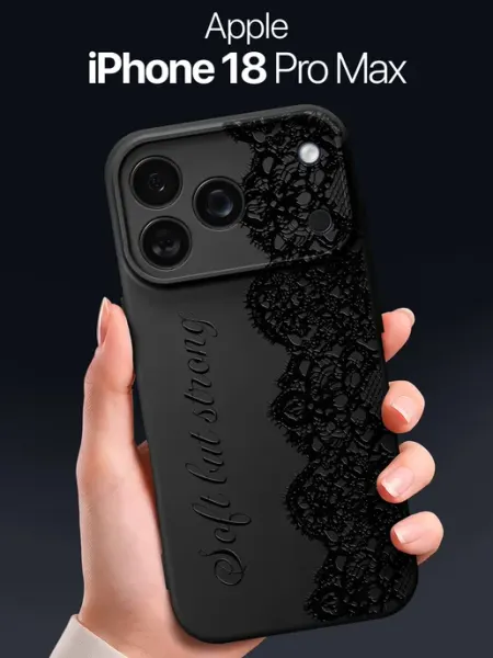 Чехол на iPhone 18 Pro Max с кружевом SCDesign